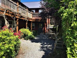 Resource Center building and courtyard